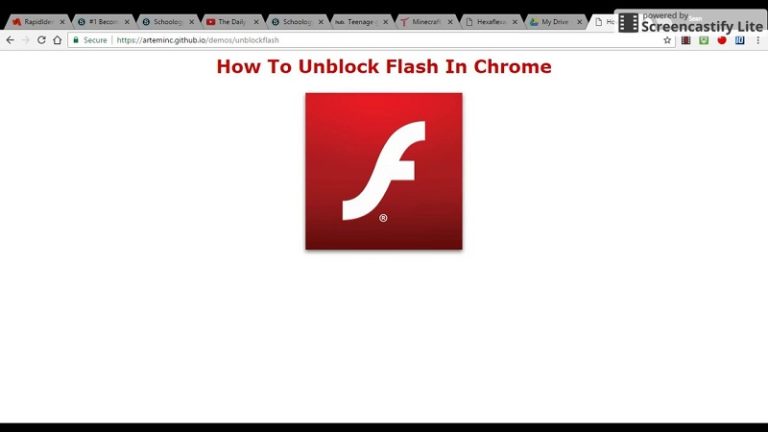 how to unblock adobe flash player in ninja kiwi